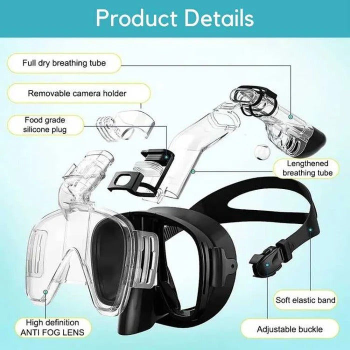 Snorkeling Mask with Dry Top System - product detail 11