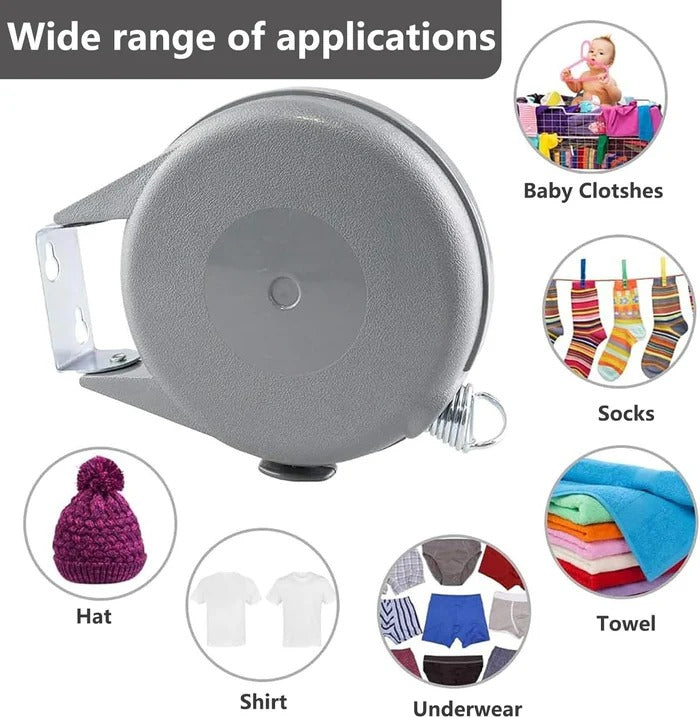 Retractable Washing Line with Swivel Wall Mount - product detail 6