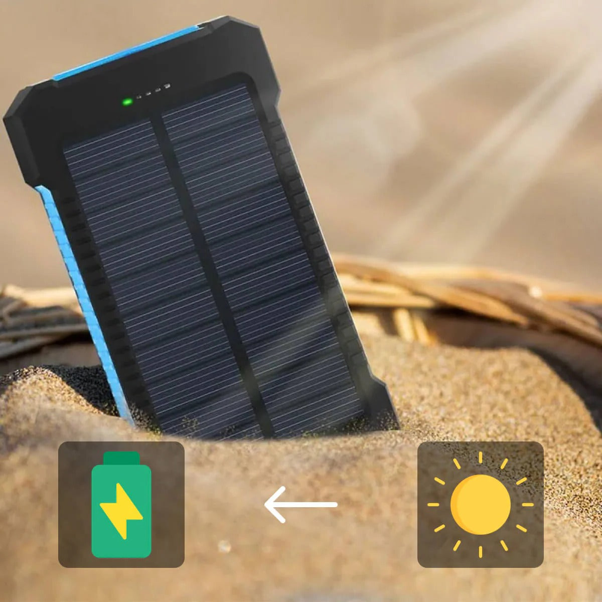 Solar Charger Waterproof Power Bank - product detail 6
