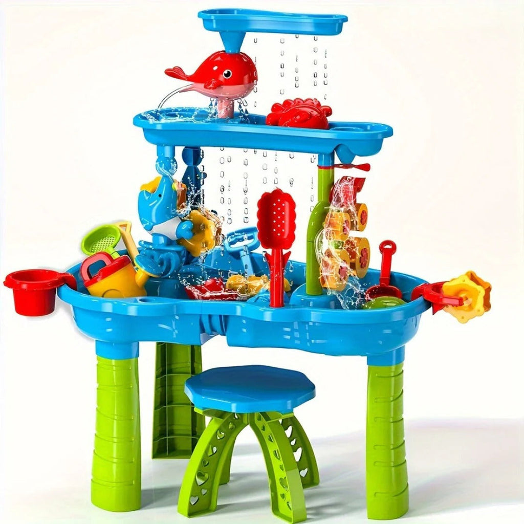NOMOVA 3-in-1 Outdoor Sand and Water Table for Kids