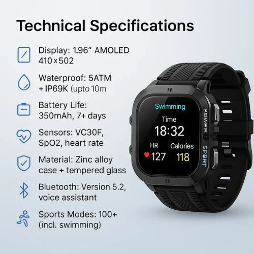 Waterproof Sports Watch - product detail 5