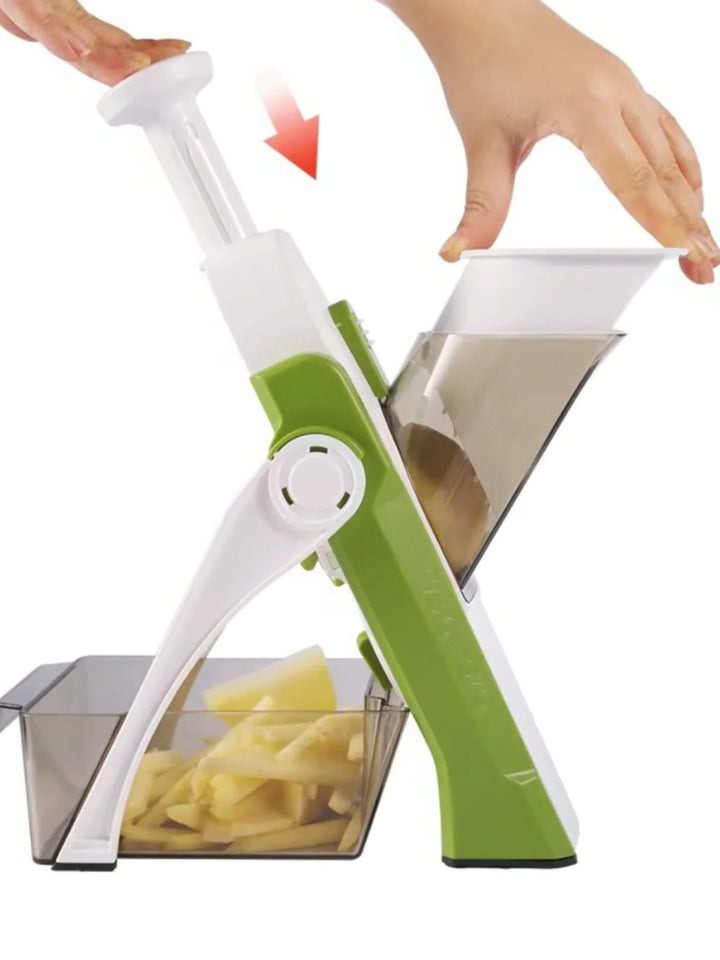 5-in-1 Vegetable Slicer with Collecting Tray - product detail 2