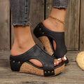 NOMOVA Women’s Studded Wedge Sandals