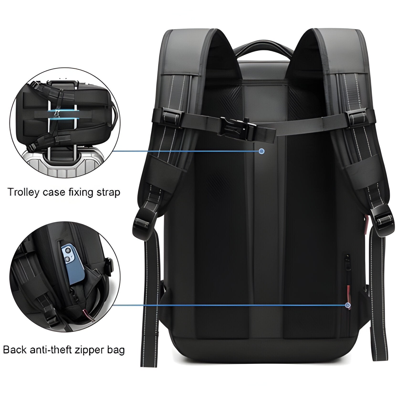 Structured Rucksack with Internal Compression System - product detail 9