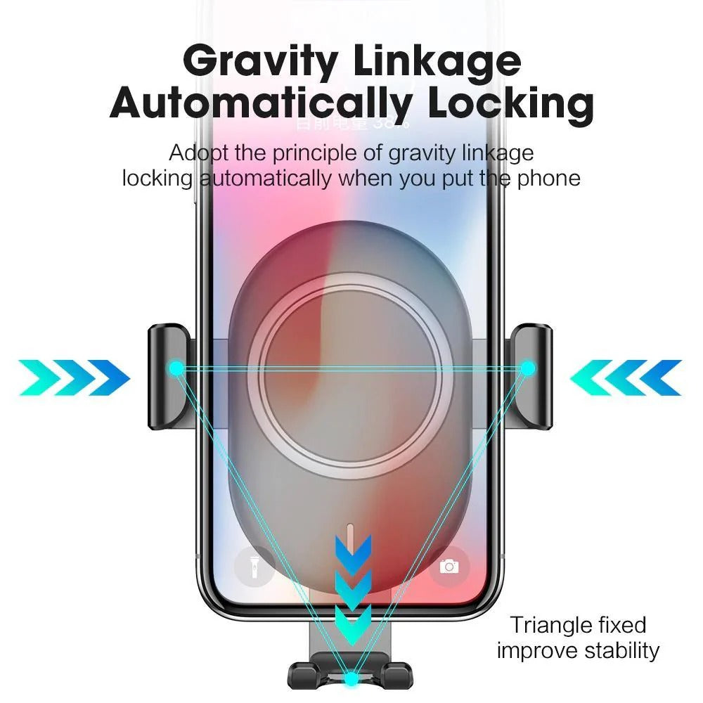 Auto Clamping Wireless Car Charger - product detail 6