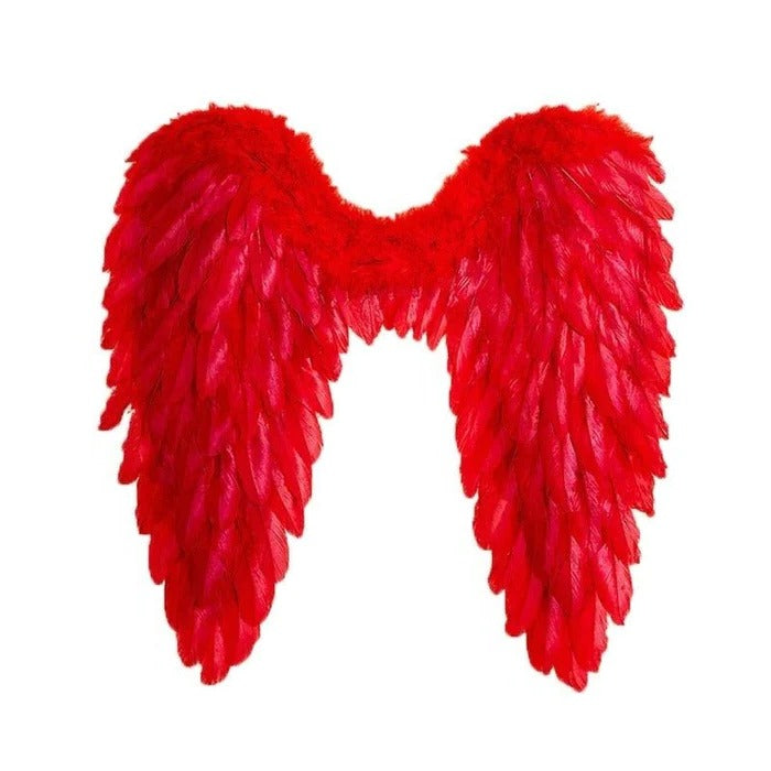 Feathered Angel Wings Costume - product detail 3