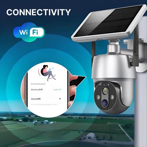 Solar-Powered Outdoor Surveillance Camera - product detail 4