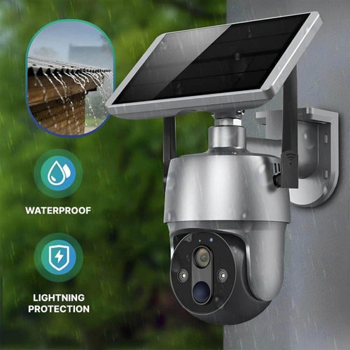 Solar-Powered Outdoor Surveillance Camera - product detail 2