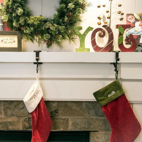 Adjustable Fireplace Stocking and Garland Hanger Set - product detail 5