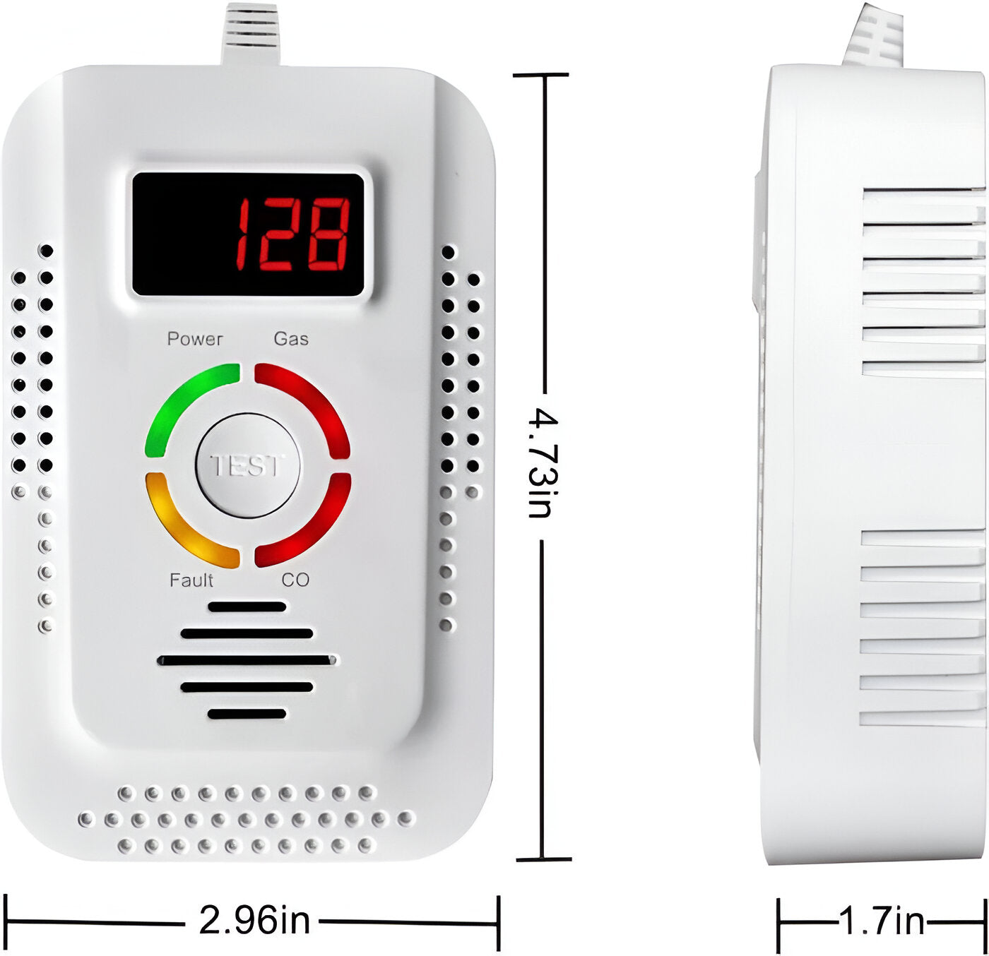 Plug-In Household Gas and CO Detection Unit - product detail 2