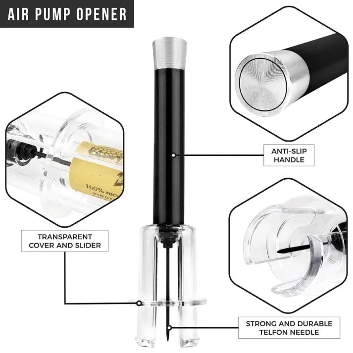 Air-Assist Wine Bottle Opening Set - product detail 6
