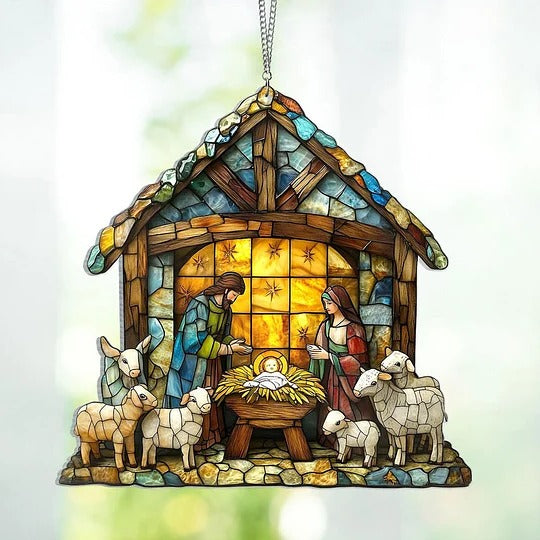 Nativity Scene Suncatcher - product detail 3