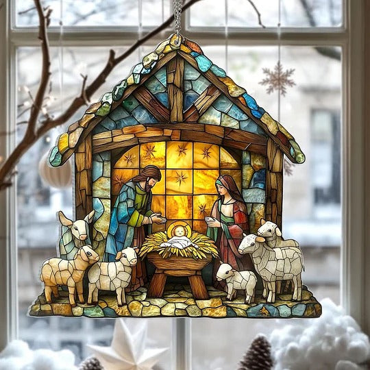 Nativity Scene Suncatcher - product detail 2