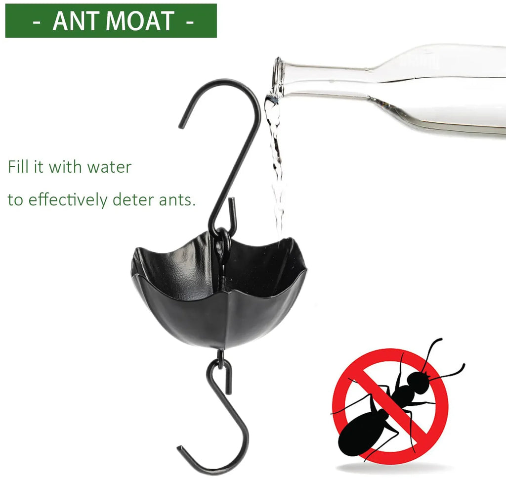 Flowers Glass Hummingbird Feeder With Ant Moat - product detail 7
