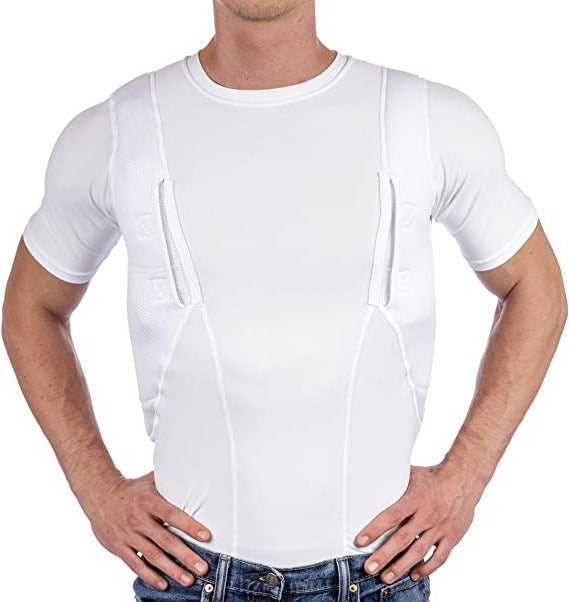 Men/women's Concealed Leather Holster T-shirt - product detail 8