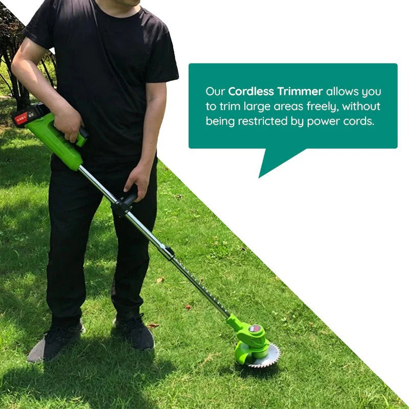 Powerful Electric Battery Operated Cordless Grass Trimmer - product detail 3
