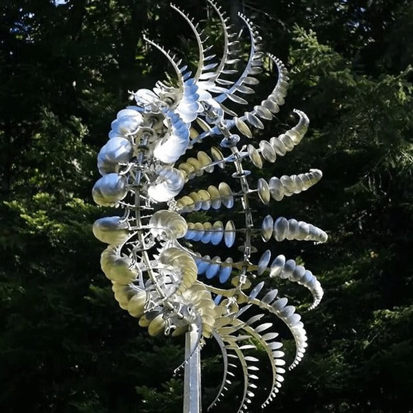 Metal Garden Windmill - Dual Motion Decorative Wind - product detail 2