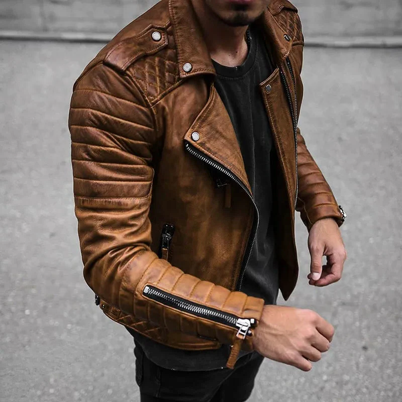 High quality, durable and stylish men's leather jacket - product image 3