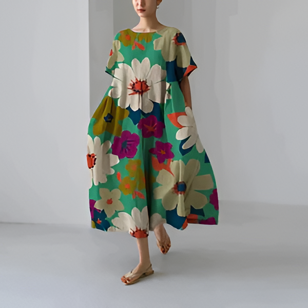 Casual and elegant dress with flora print - product image 6