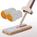 NOMOVA Self-Wringing Double-Sided Flat Microfiber Mop & Broom With 360 degree Spin