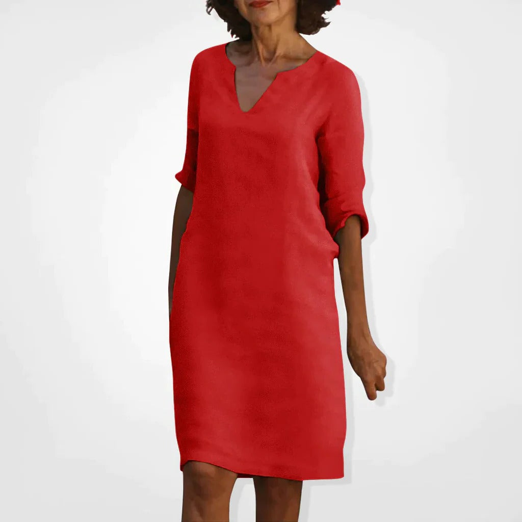 Summer Dress With V-Neck - product image 3