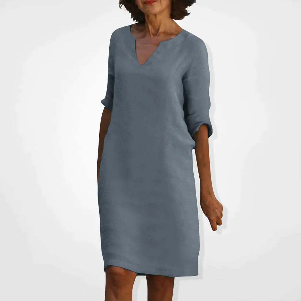 Summer Dress With V-Neck - product image 4