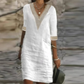 Stylish Linen Summer Dress For Women - product image 1