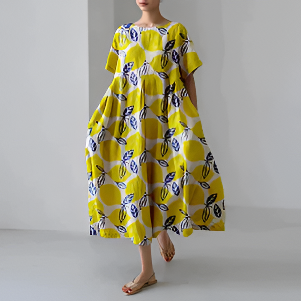 Casual and elegant dress with flora print - product image 3
