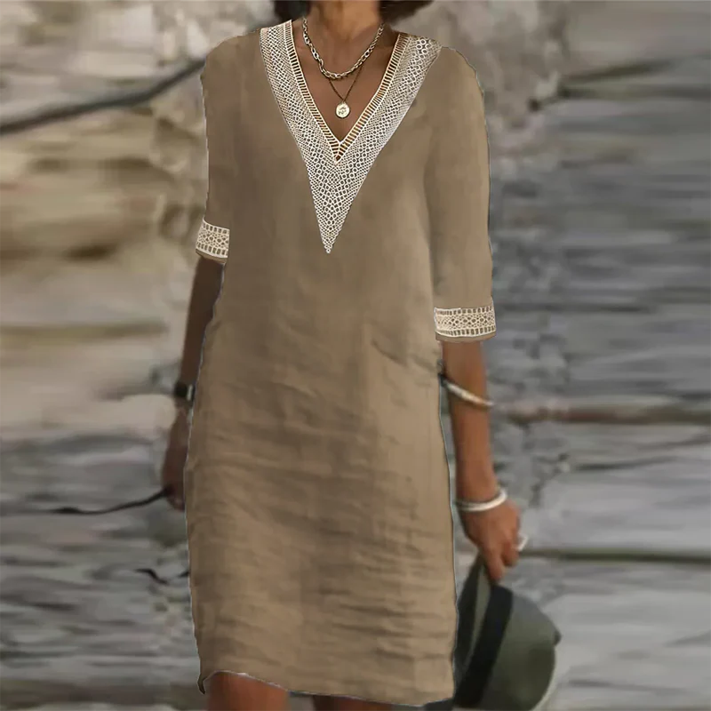Stylish Linen Summer Dress For Women - product image 2