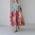 Casual and elegant dress with flora print - product image 1