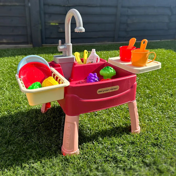 Children’s Play Kitchen with Flowing Water Feature - product detail 4