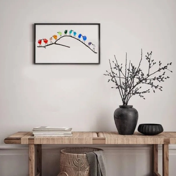 Sea Glass Birds Decor Coastal Love Notes - product detail 2