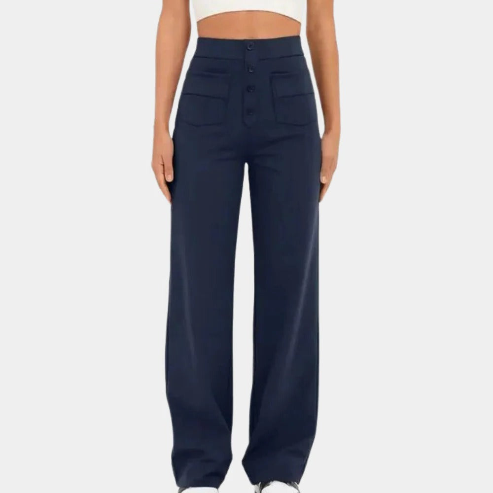 Casual High Waisted Women's Trousers - product detail 4
