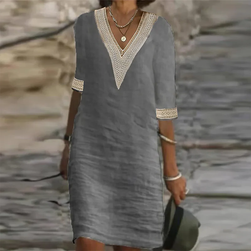 Stylish Linen Summer Dress For Women - product image 3