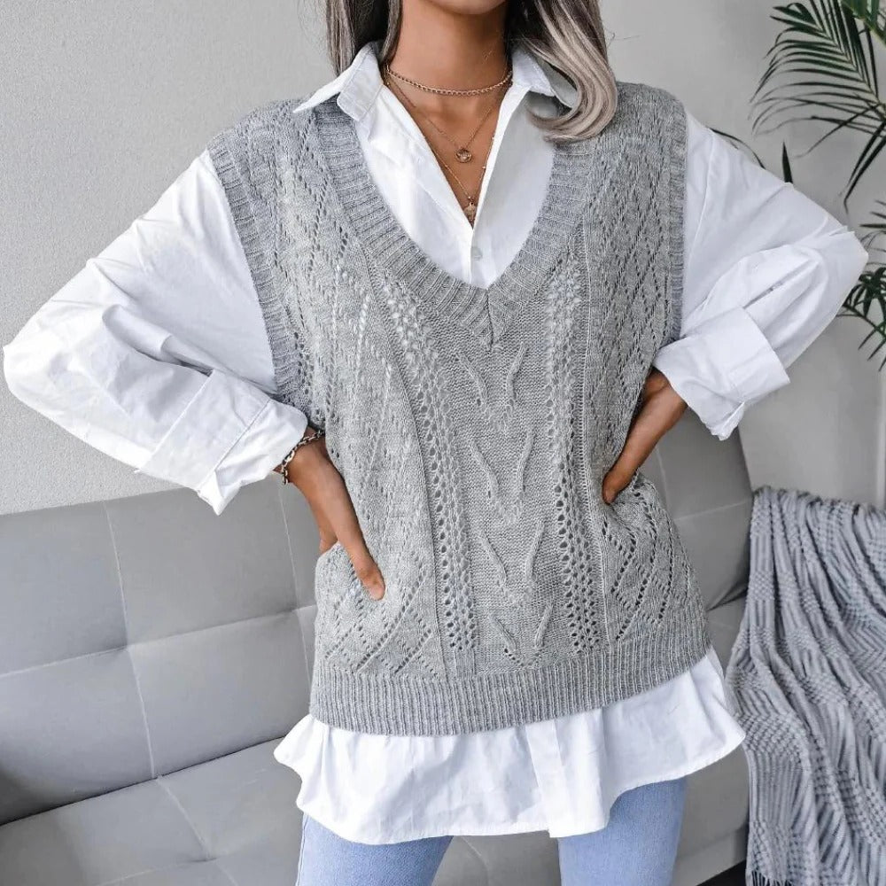 Women's V-Neck Knitted Cardigan - product image 2