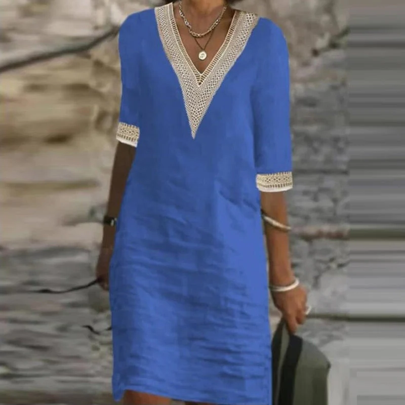 Stylish Linen Summer Dress For Women - product image 4