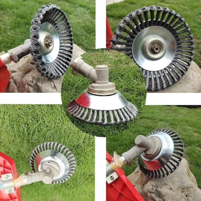 Heavy-Duty Wire Weeding Wheel - product detail 5
