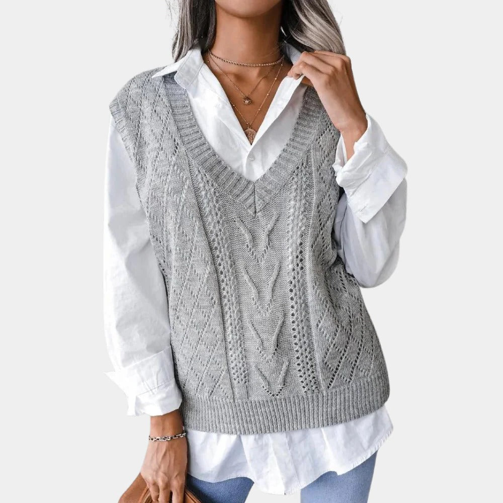 Women's V-Neck Knitted Cardigan - product image 4