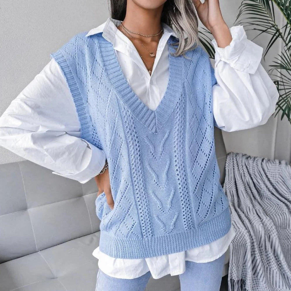 Women's V-Neck Knitted Cardigan - product image 5