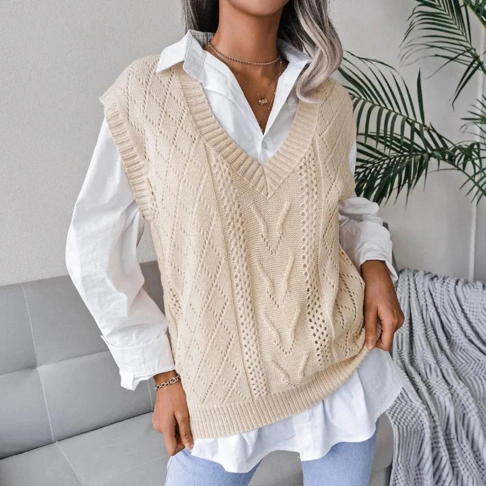 Women's V-Neck Knitted Cardigan - product image 6