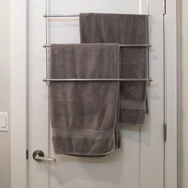 Over The Door Bathroom Towel Bar Rack Holder - product detail 5