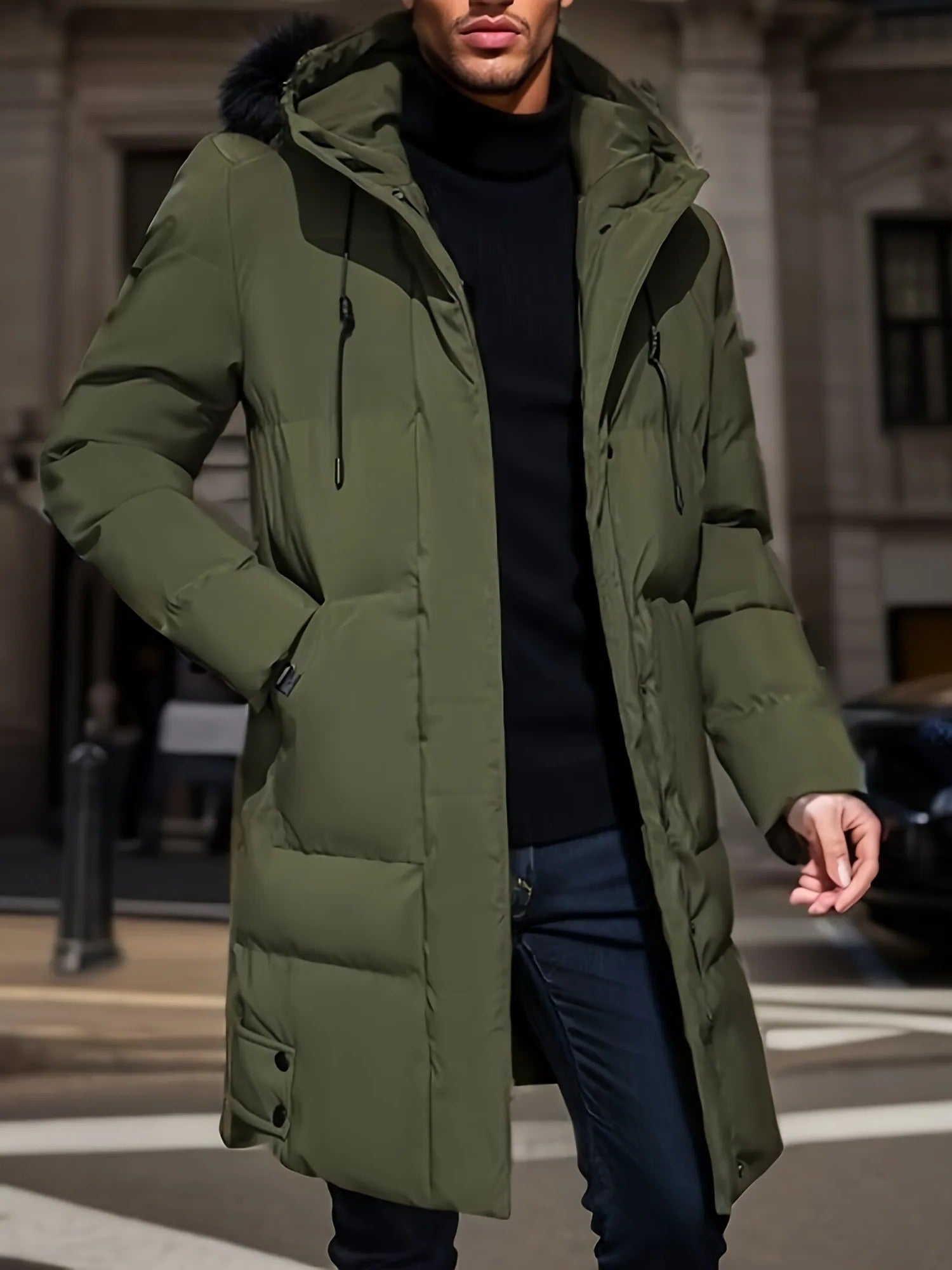 Long Winter Jacket for Men - Waterproof and Warm - product image 2