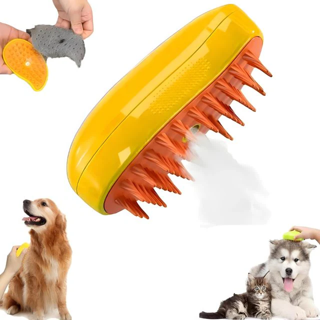 Steamy Dog Brush - No More Fur Everywhere - product image 1