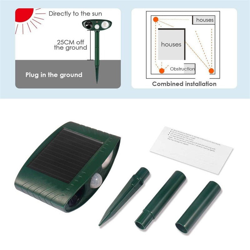 Solar-Powered Ultrasonic Animal Repellent - product detail 6