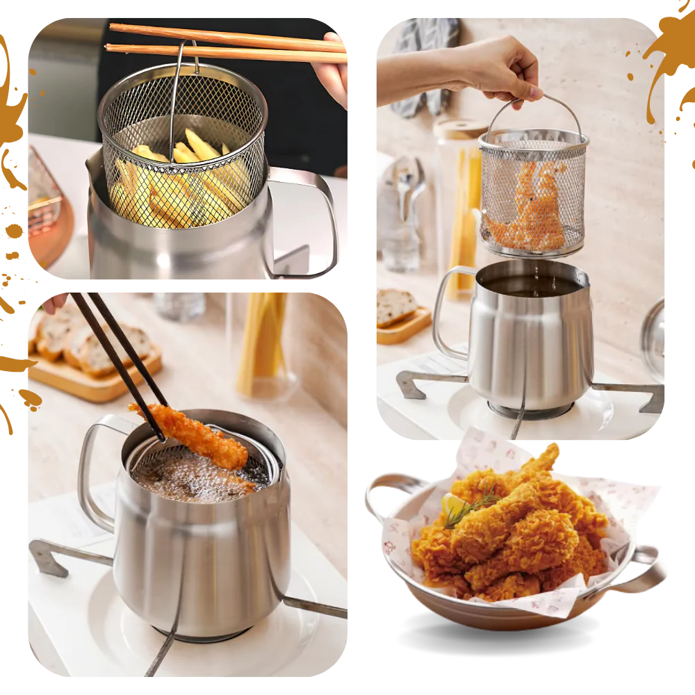 2-in-1 Stainless Steel Deep Frying Pot - product image 4