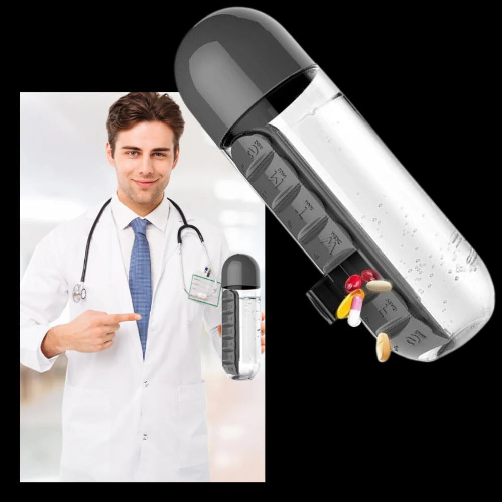Water Bottle with Pill Holder - product detail 9