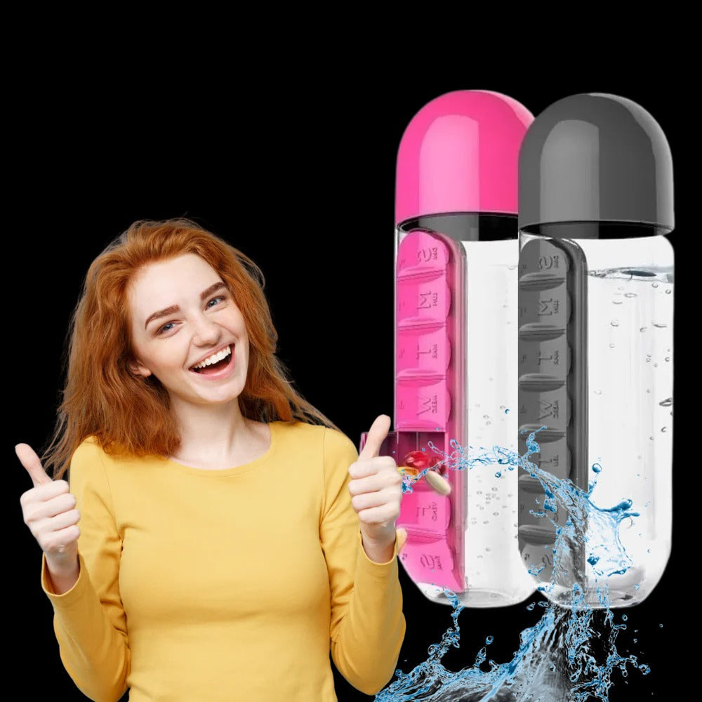 Water Bottle with Pill Holder - product detail 8