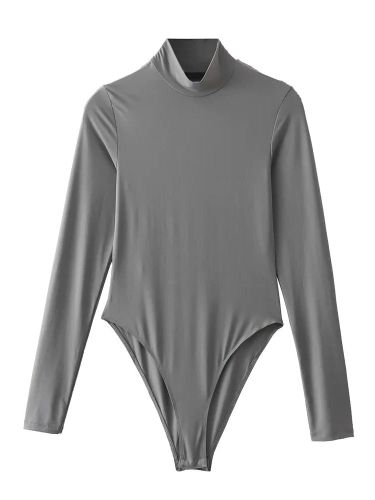 Long Sleeve Bodysuit - Turtleneck Collar - product detail 3
