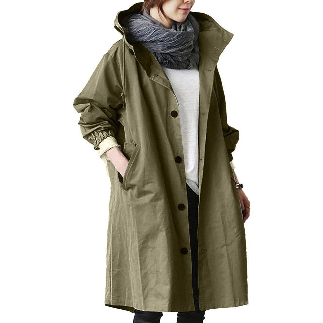 NOMOVA Women's Long Waterproof Raincoat
