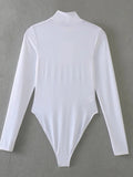 Long Sleeve Bodysuit - Turtleneck Collar - product detail 4